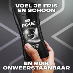 6x Axe 3-in-1 Douchegel Black 250 ml