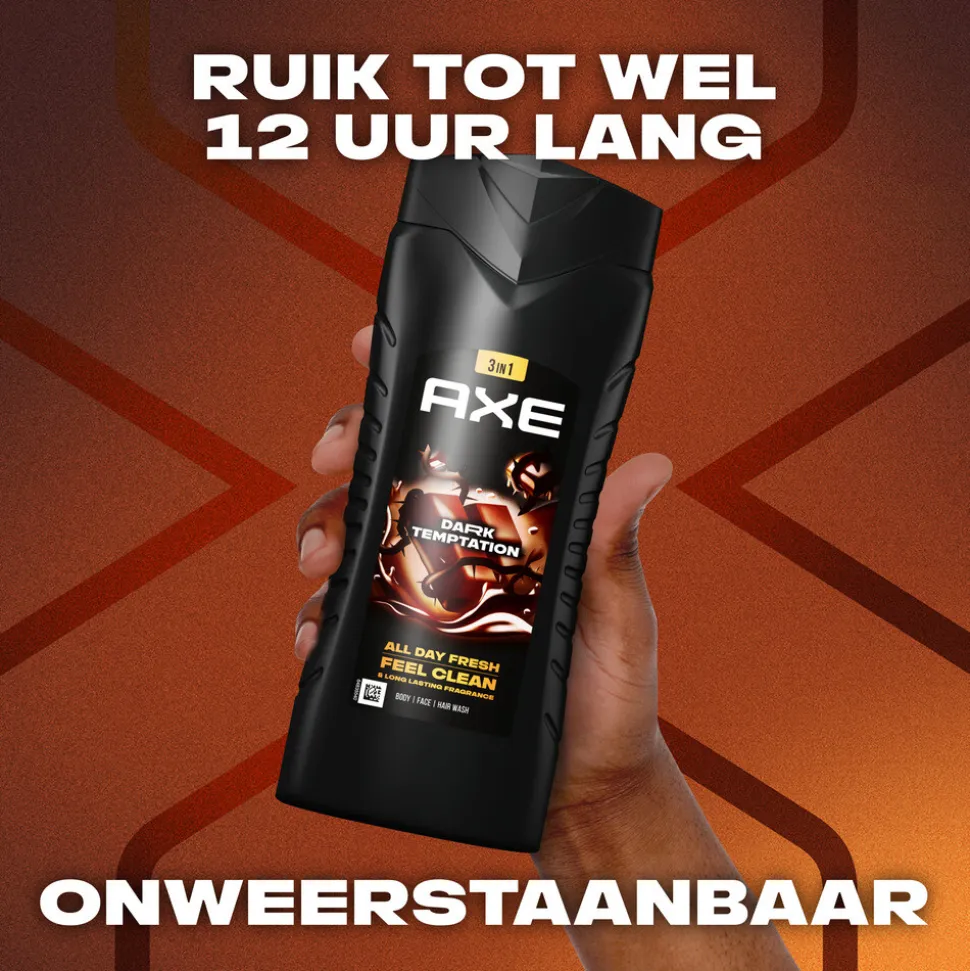 6x Axe 3-in-1 Douchegel XL Dark Temptation 400 ml
