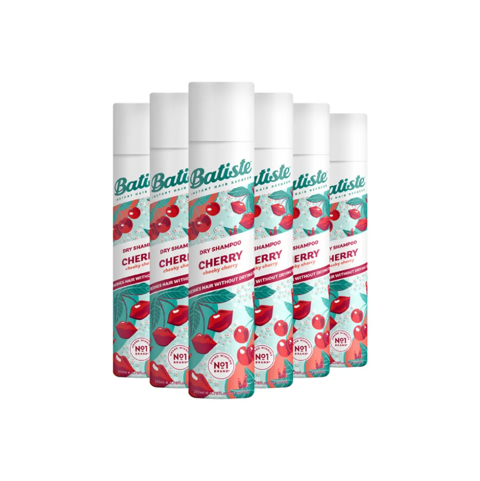 6x Batiste Droogshampoo Cherry 200 ml