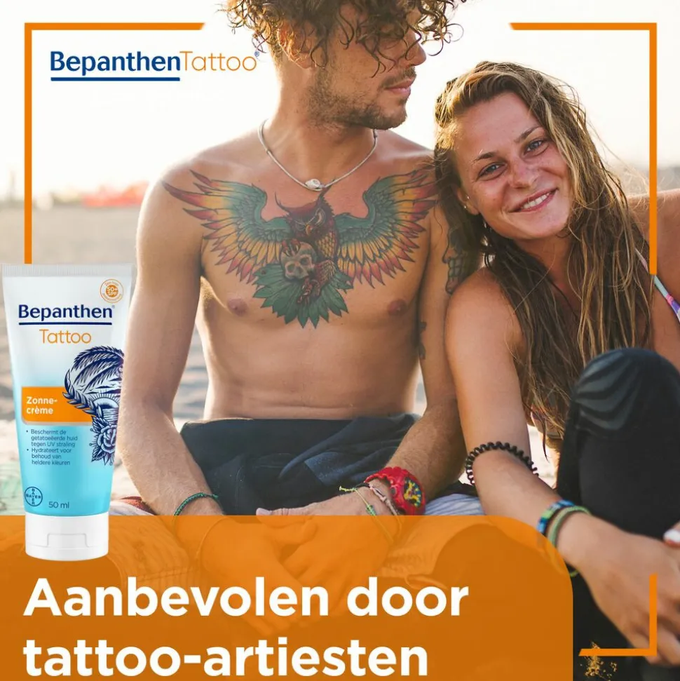 2x Bepanthen Tattoo Zonnecrème 50 ml