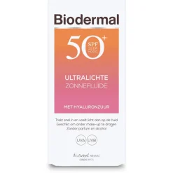 2x Biodermal Ultralichte Zonnefluide SPF 50+ 40 ml