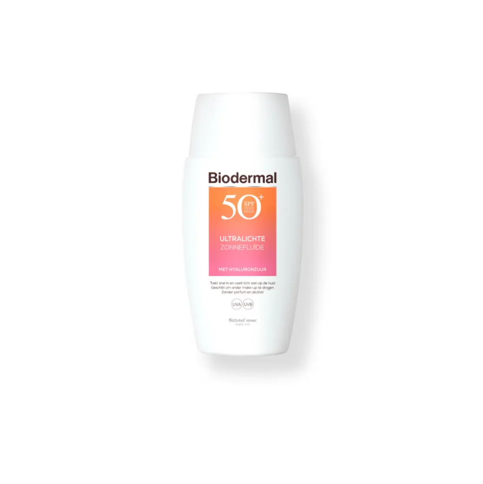2x Biodermal Ultralichte Zonnefluide SPF 50+ 40 ml
