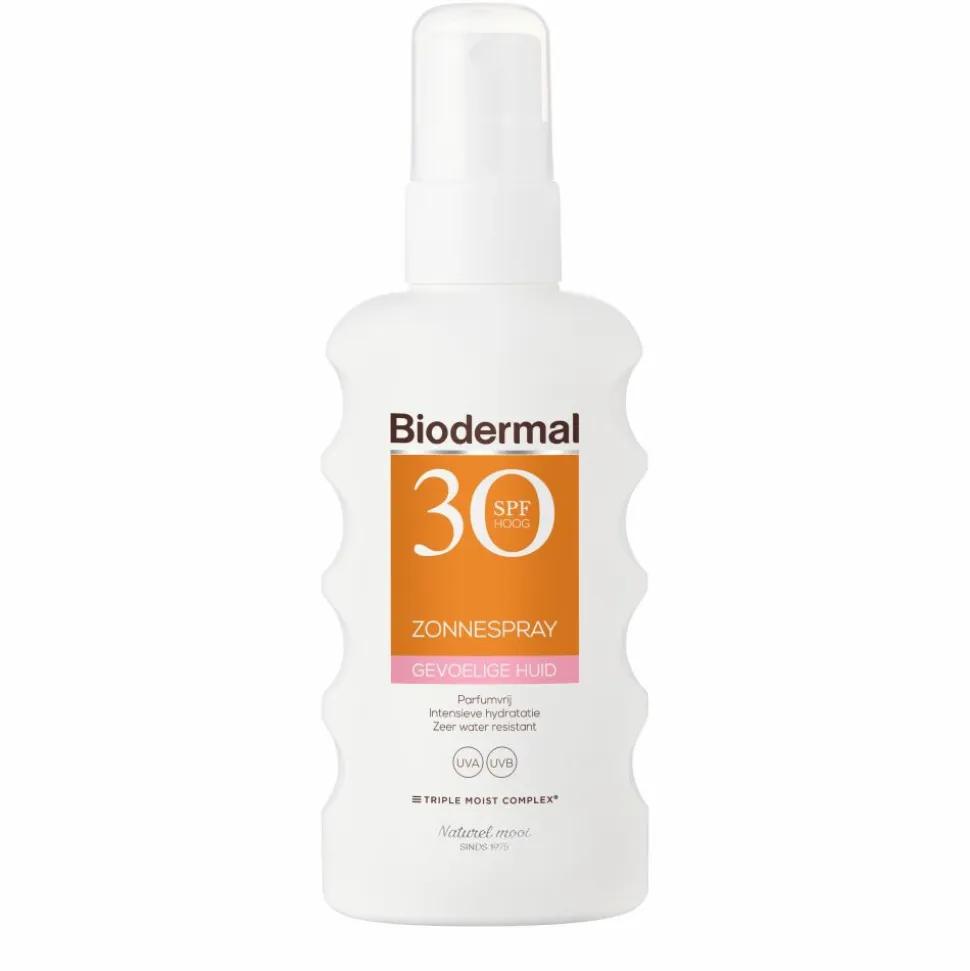 2x Biodermal Zonnespray Gevoelige Huid SPF 30 175 ml