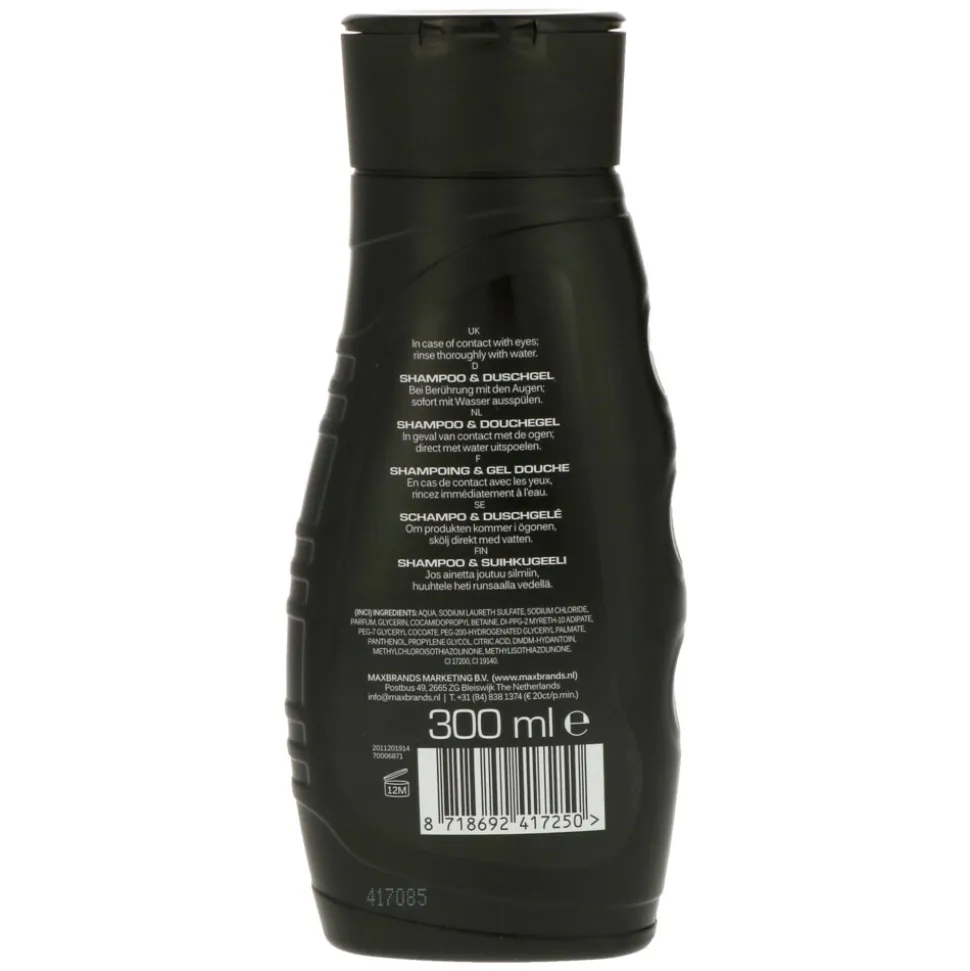 3x Body-X Fuze Douchegel Hair & Body Energy 300 ml
