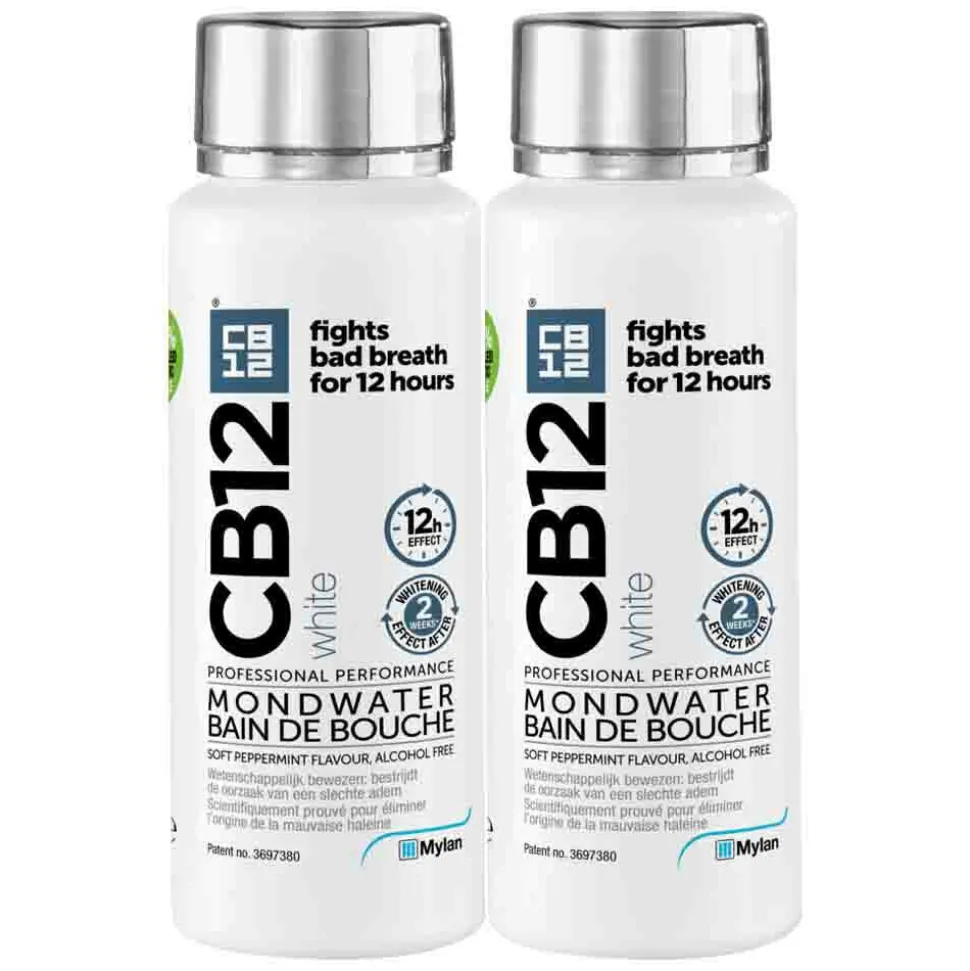2x CB12 Mondwater White 250 ml