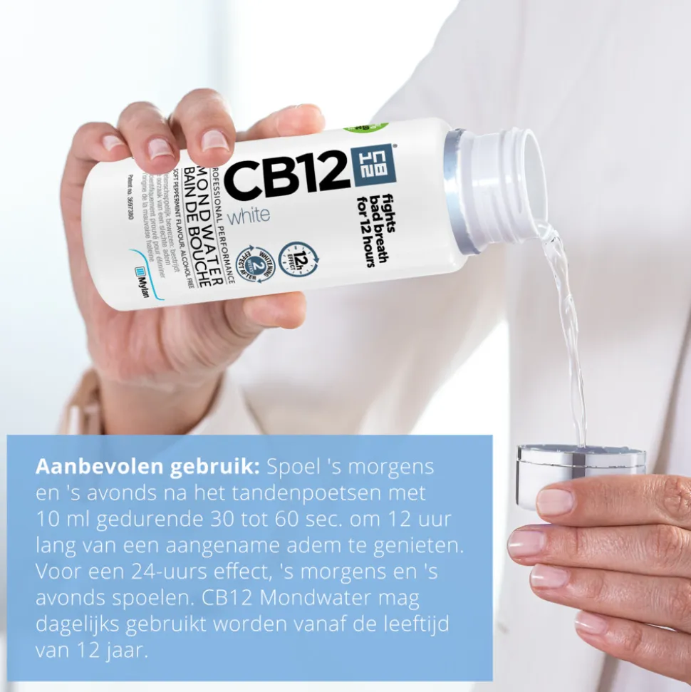 2x CB12 Mondwater White 250 ml
