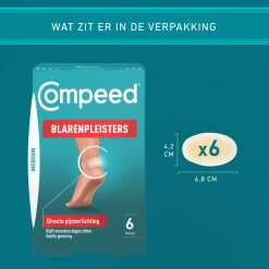 2x Compeed Blarenpleister Medium 6 stuks