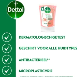 5x Dettol No Touch Wasgel Navulling Rozenwater & Sheabutter 250 ml