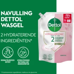 6x Dettol Refill Handzeep Sensitive 500 ml