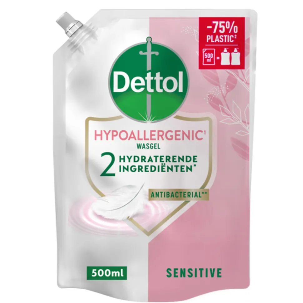 3x Dettol Refill Handzeep Sensitive 500 ml