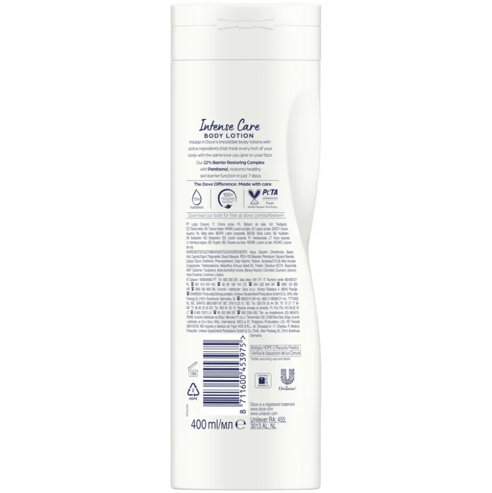 6x Dove Bodylotion Intense Care 400 ml