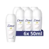 6x Dove Deodorant Roll-On Powder 50 ml