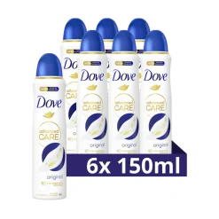6x Dove Deodorant Spray Advanced Care Orginal 150 ml