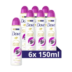 6x Dove Deodorant Spray Advanced Care Acai Berry & Waterlily 150 ml
