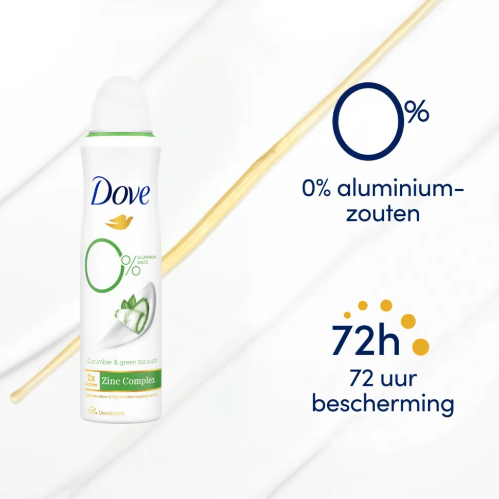 6x Dove Deodorant Spray Cucumber & Green Tea 150 ml