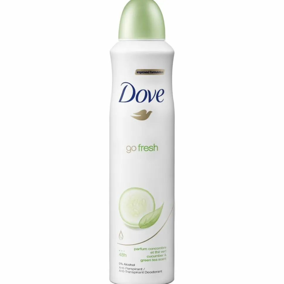 6x Dove Deodorant Spray Go Fresh Cucumber 250 ml