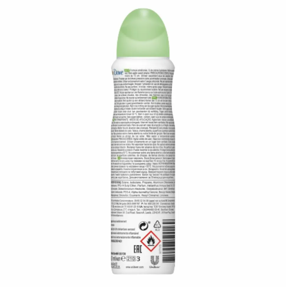 6x Dove Deodorant Spray Go Fresh Cucumber 250 ml