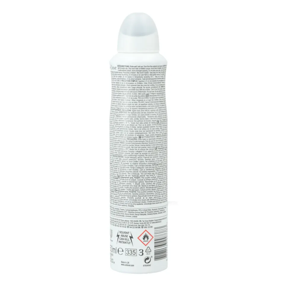6x Dove Deodorant Spray Invisible Dry 250 ml