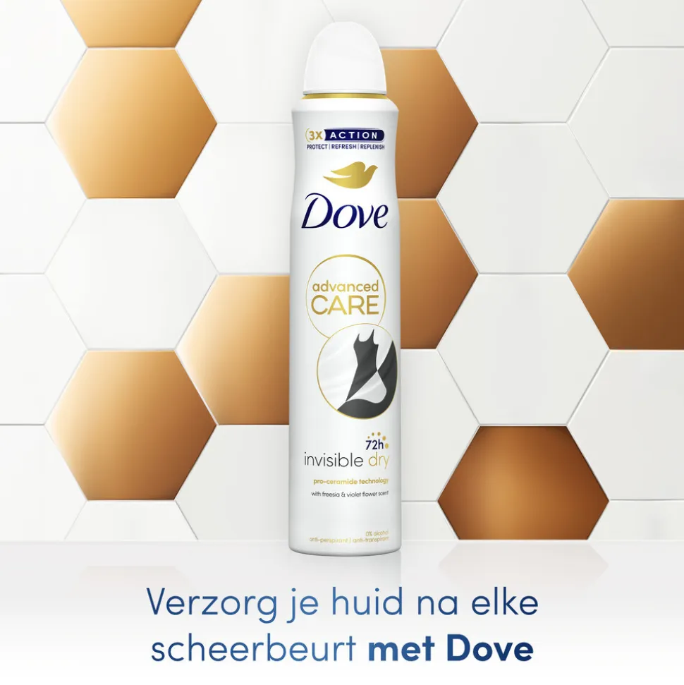 6x Dove Deodorant Spray Invisible Dry 200 ml