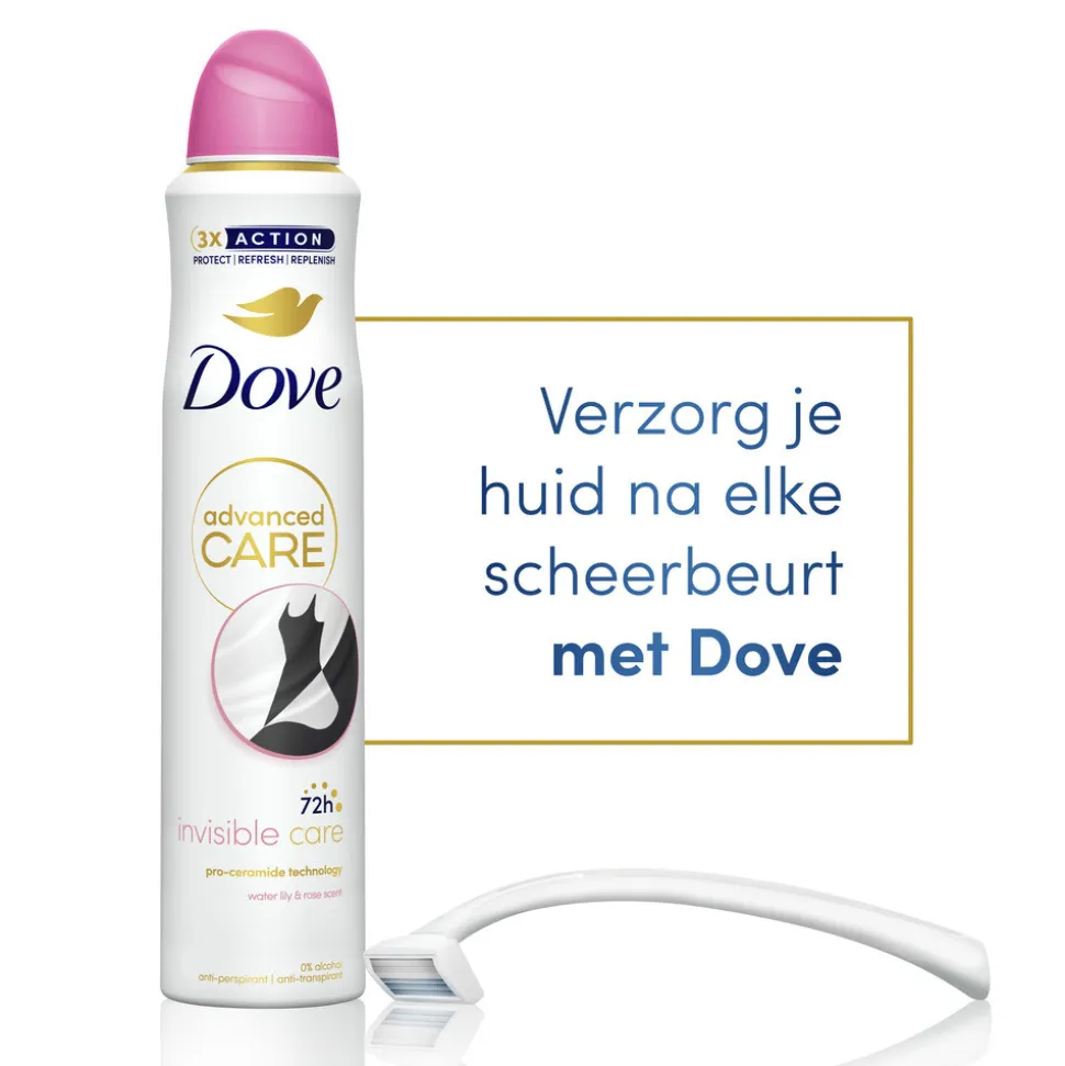6x Dove Deodorant Spray Invisible Care 200 ml