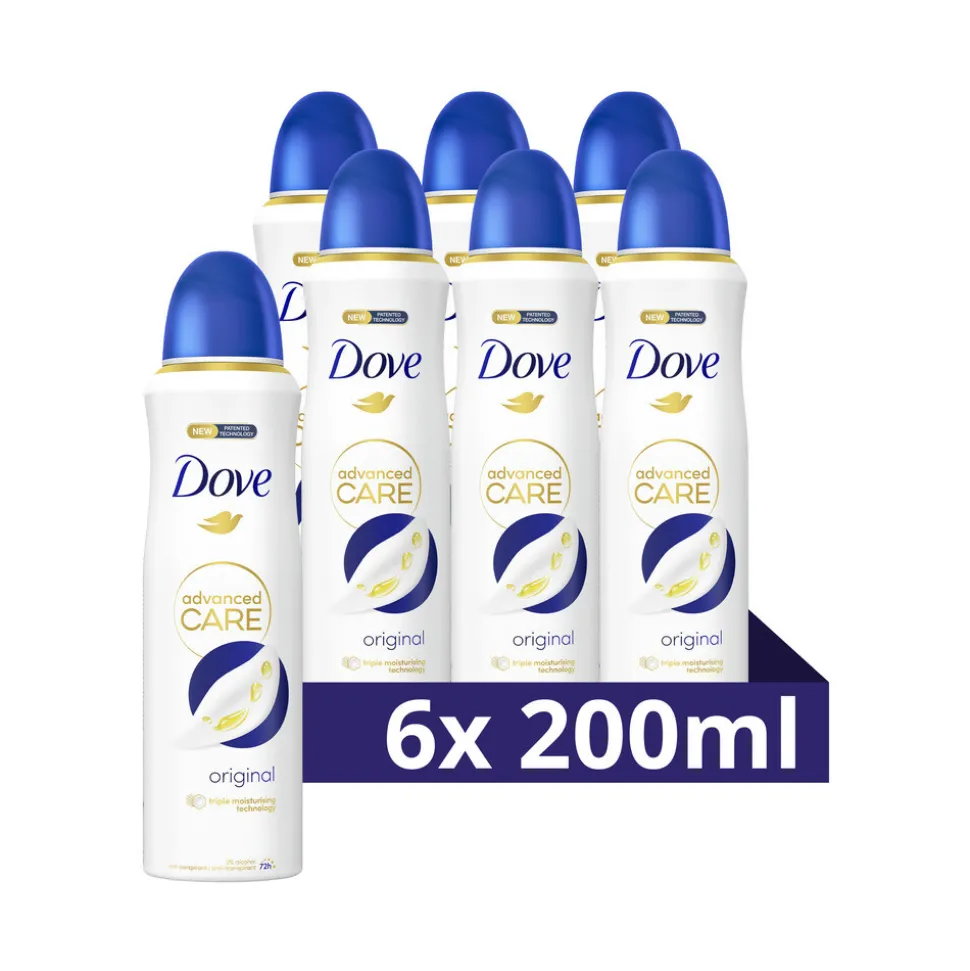 6x Dove Deodorant Spray Original 200 ml