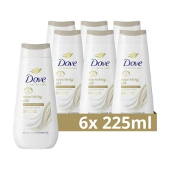 6x Dove Douchecrème Nourishing Silk 225 ml