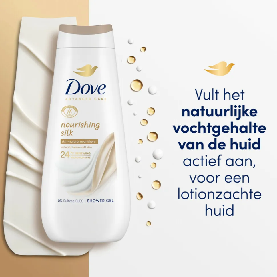 6x Dove Douchecrème Nourishing Silk 600 ml