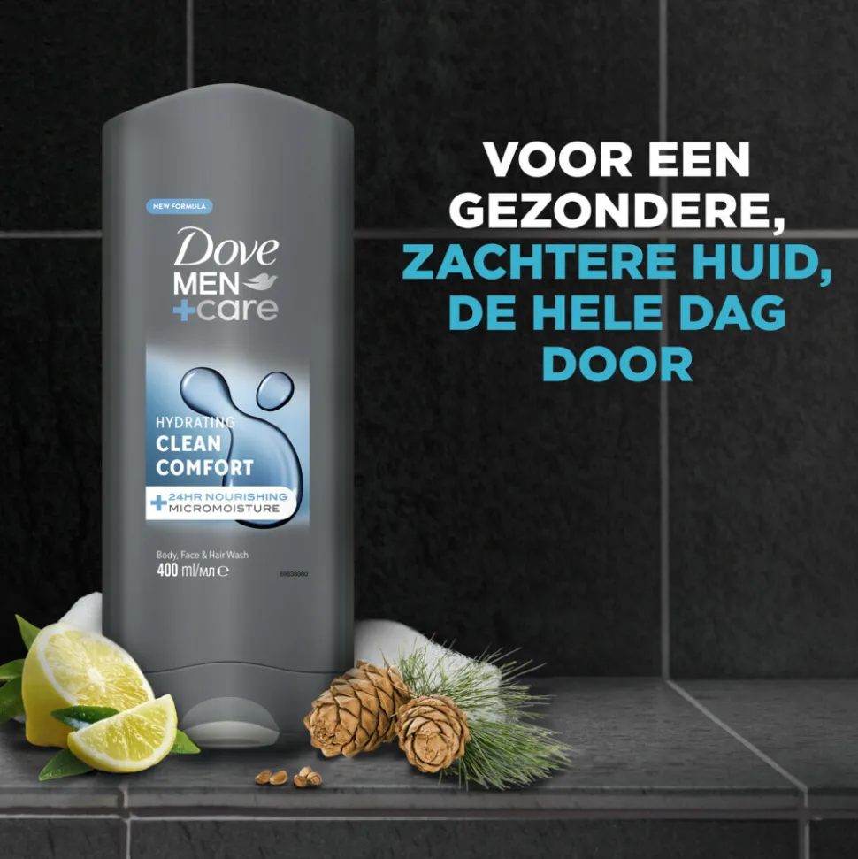 6x Dove Douchegel Men+ Care Clean Comfort 400 ml