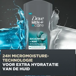 6x Dove Douchegel Men+ Care Eucalyptus + Mint 400 ml