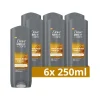 6x Dove Douchegel Men+ Care Sandalwood & Vanilla 250 ml