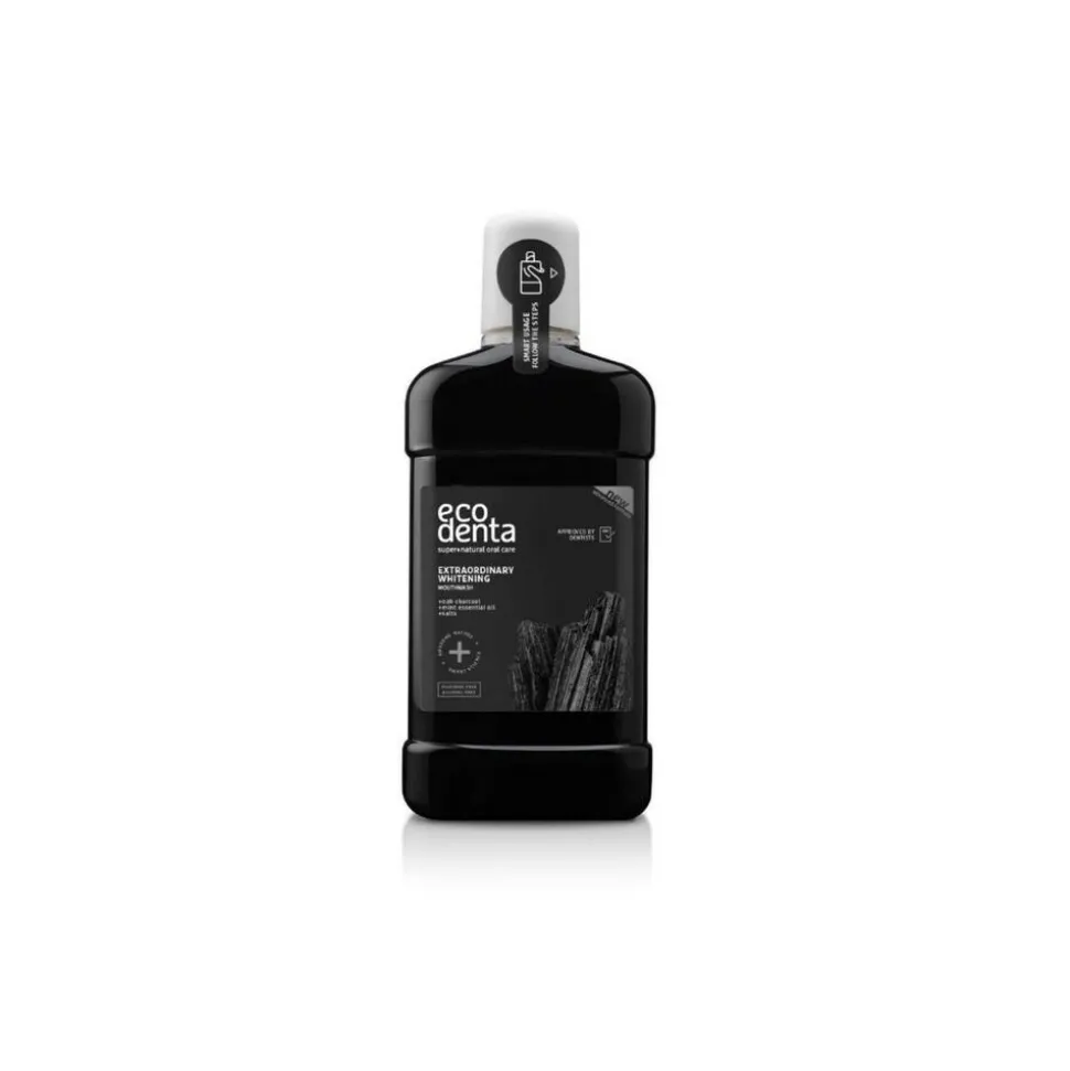 3x Ecodenta Mondwater Black 500 ml