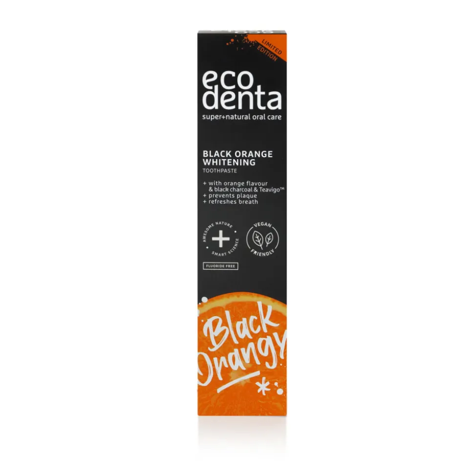 4x Ecodenta Tandpasta Black Orange Whitening 100 ml