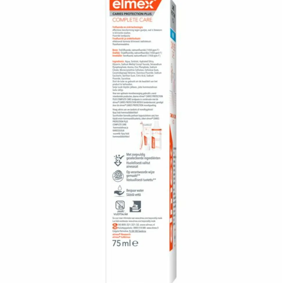 12x Elmex Tandpasta Caries Protection Plus 75 ml