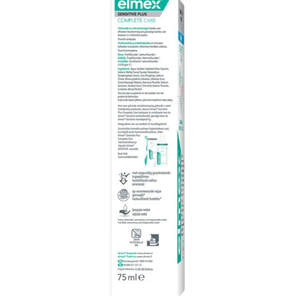 12x Elmex Tandpasta Sensitive Plus Complete Protection 75 ml