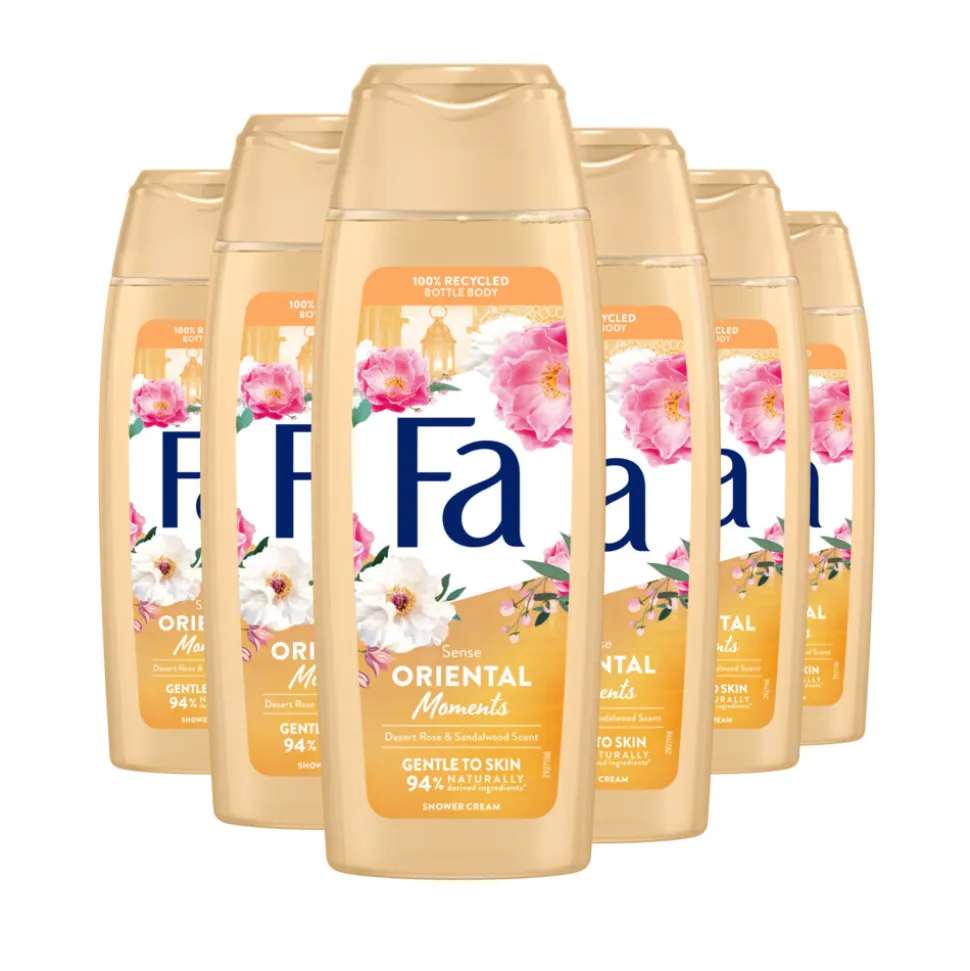 6x Fa Douchegel Oriental Moments 250 ml