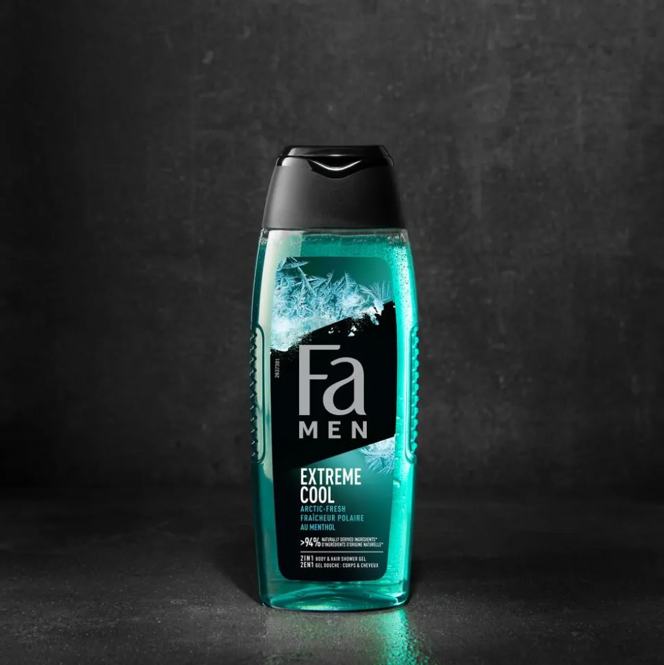 6x Fa Men Douchegel en Shampoo Extreme Cool 250 ml