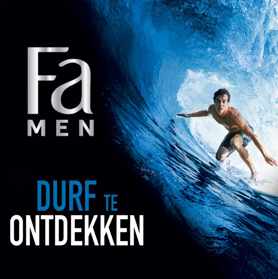 6x Fa Men Douchegel en Shampoo Sport Energy Boost 250 ml