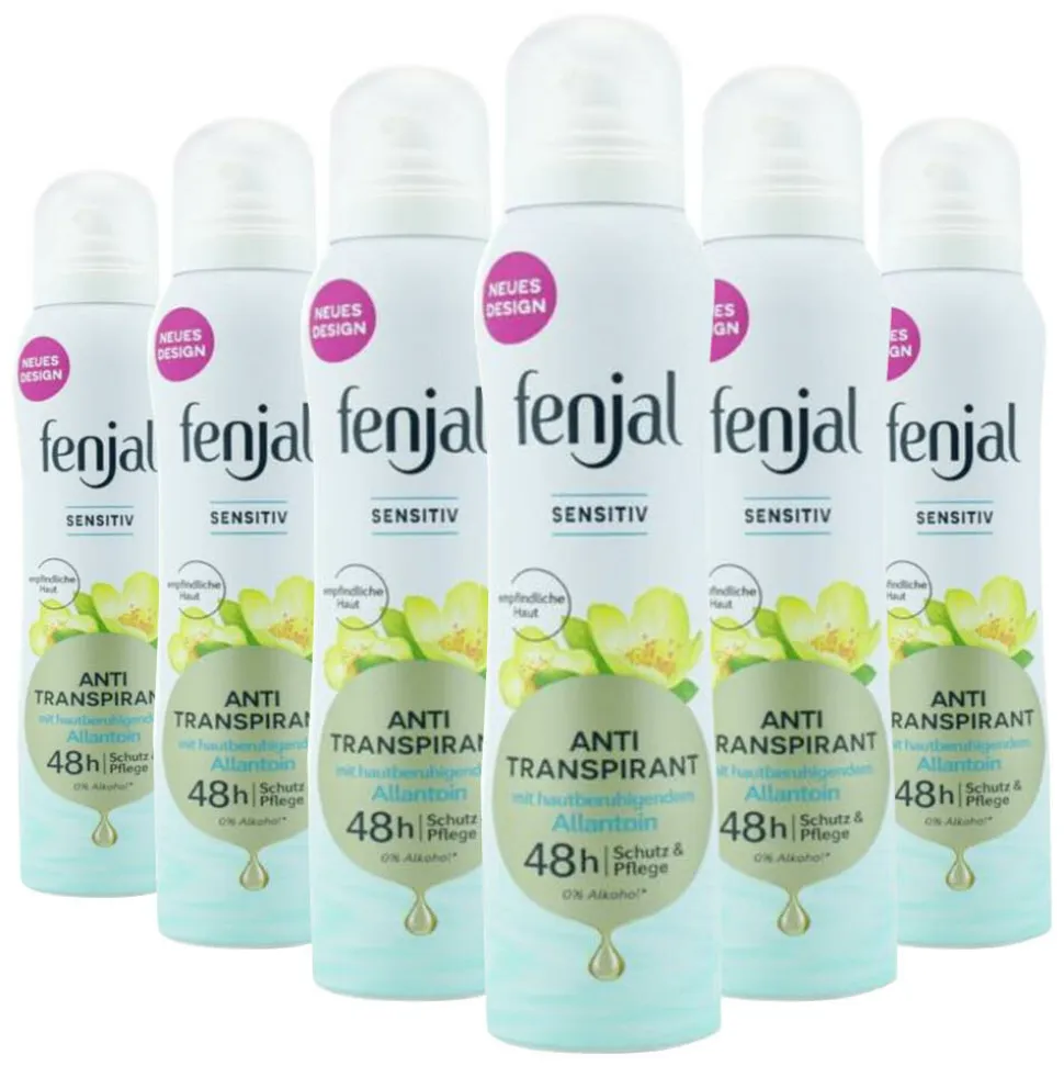 6x Fenjal Deodorant Spray Sensitive 150 ml