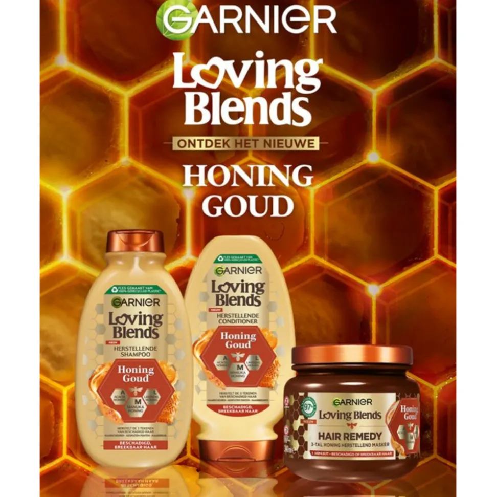 6x Garnier Loving Blends Honing Goud Haarmasker 340 ml