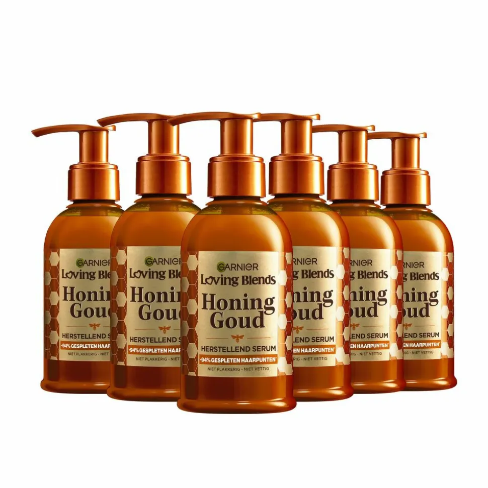 6x Garnier Loving Blends Honing Goud Haarsserum 115 ml