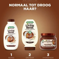 6x Garnier Loving Blends Kokosmelk en Macadamia Conditioner 250 ml