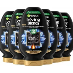6x Garnier Loving Blends Magnetic Charcoal Conditioner 250 ml