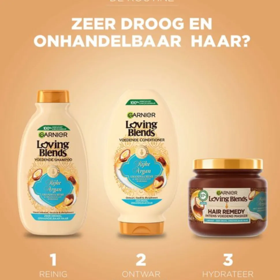 6x Garnier Loving Blends Rijke Argan Shampoo 300 ml