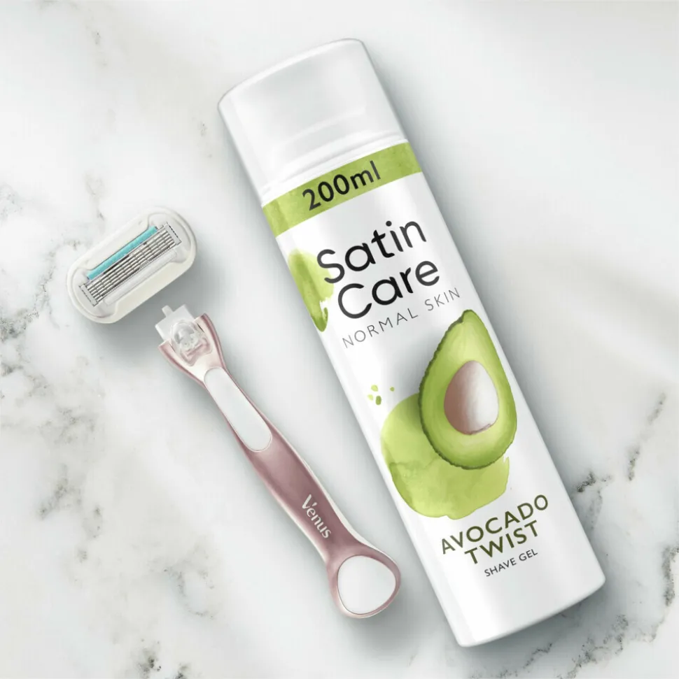 6x Gillette Venus Scheergel Satin Care Avocado Twist 200 ml