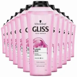 12x Gliss Shampoo Liquid Silk 400 ml