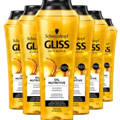 6x Gliss Shampoo Oil Nutritive 250 ml