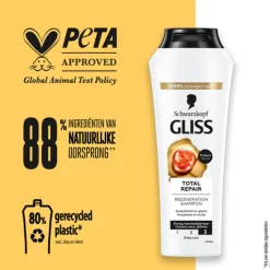6x Gliss Shampoo Total Repair 250 ml