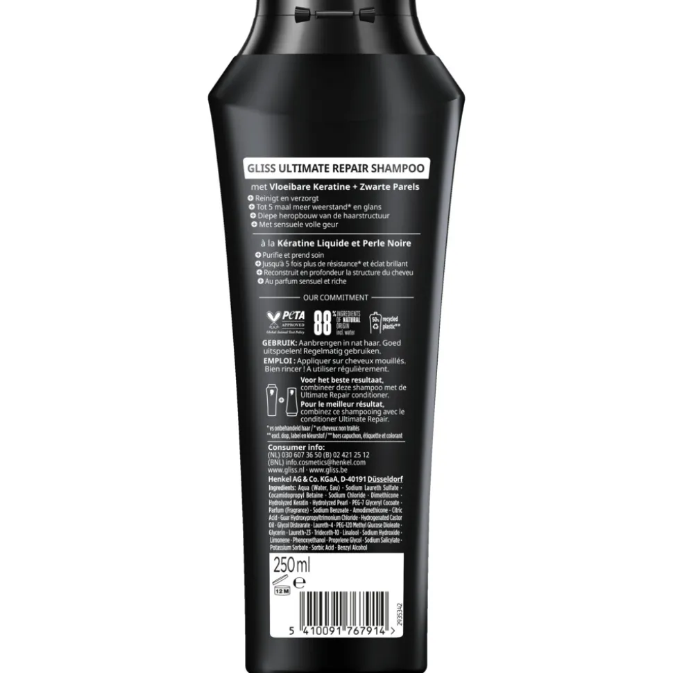 6x Gliss Shampoo Ultimate Repair 250 ml