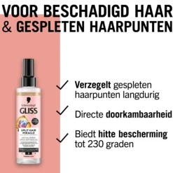 6x Gliss Split End Anti Klit Spray 200 ml