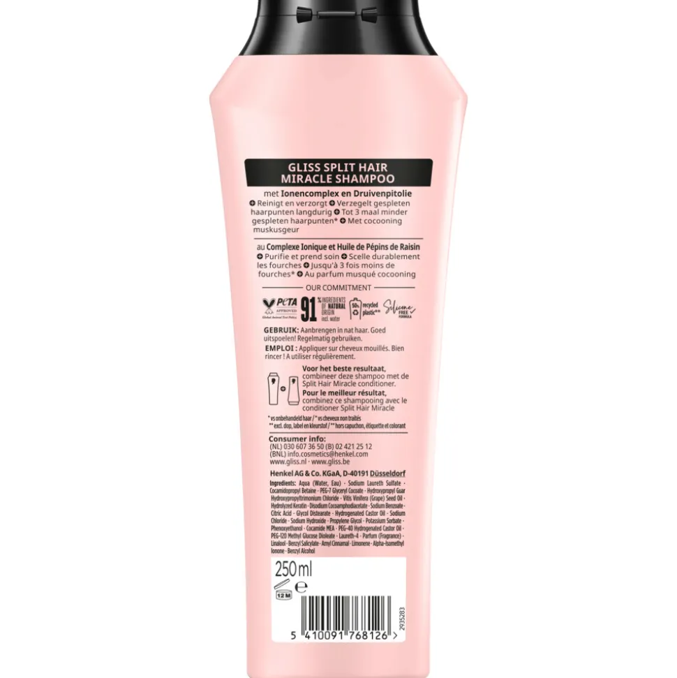 6x Gliss Split End Shampoo 250 ml